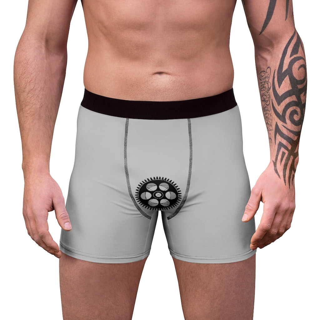 Men's Boxer Briefs - Grey: "My Eyes are Up Here"