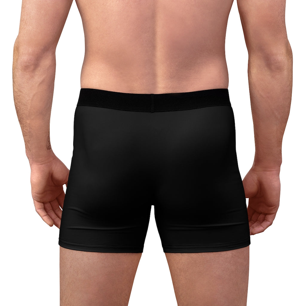 Men's Boxer Briefs - Black: "My Eyes are Up Here"