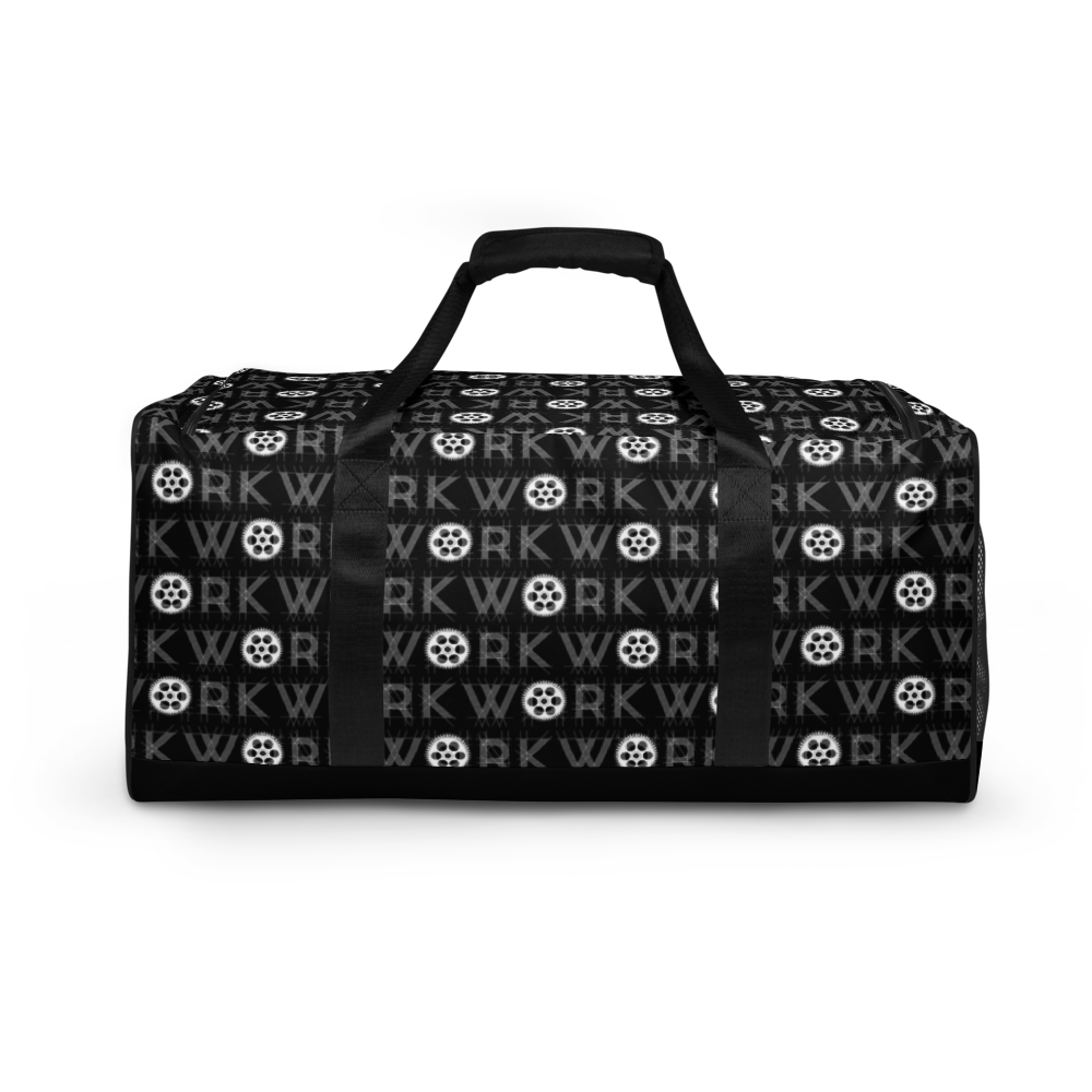 WORK Takeover Duffle: White on Black