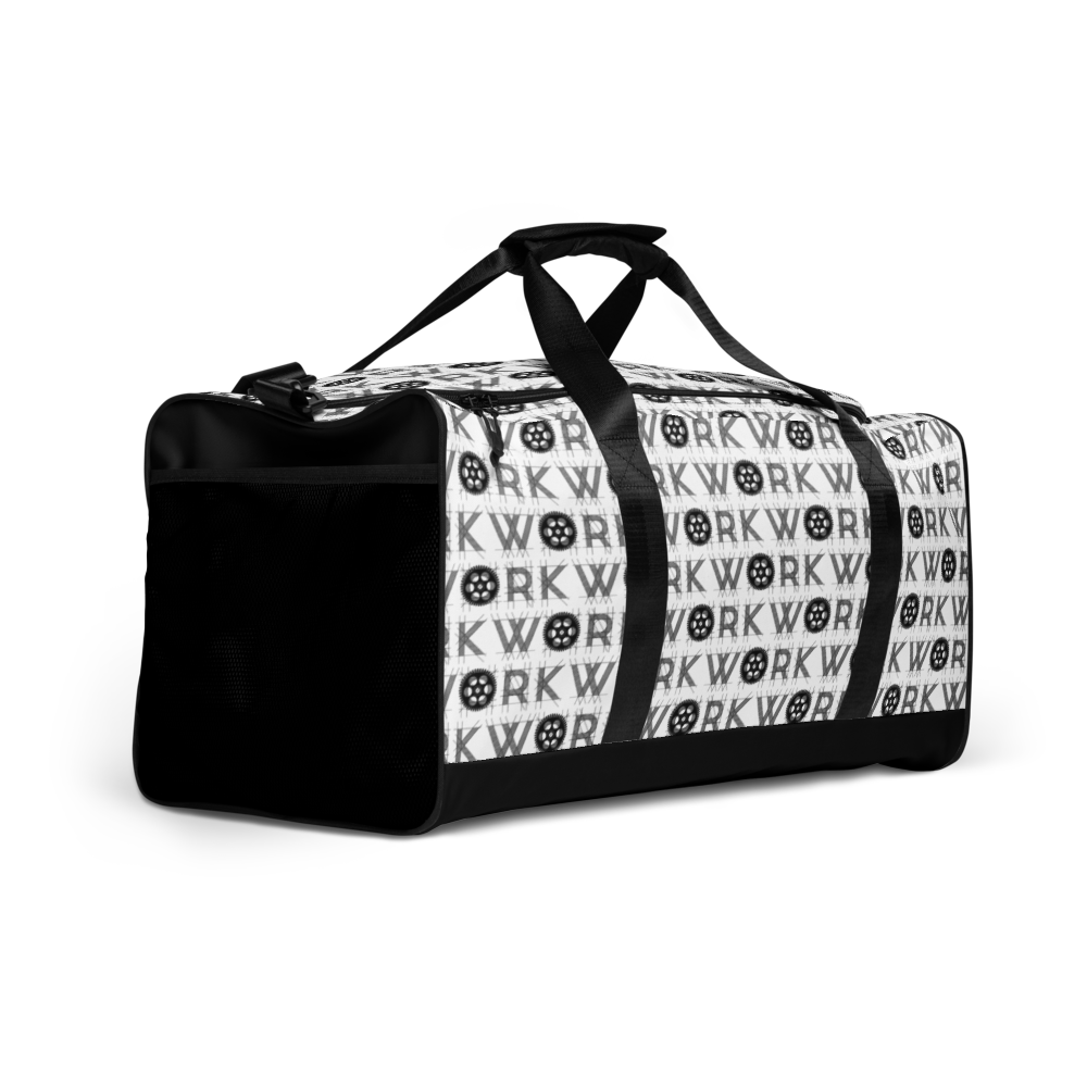WORK Takeover Duffle: Black on White