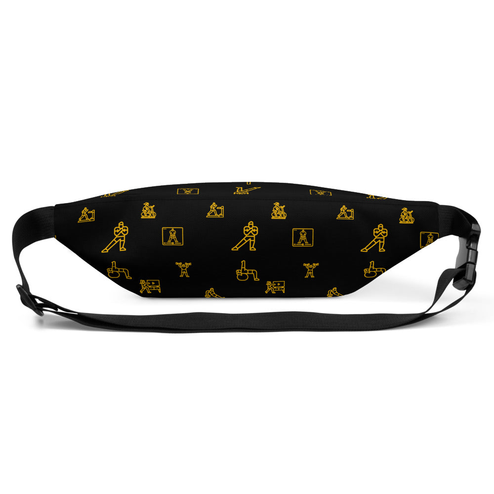 ICON Series Fanny Pack: Black and Gold