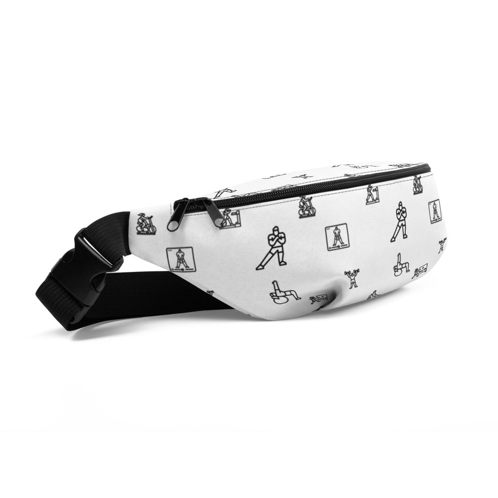 ICON Series Fanny Pack: White and Black