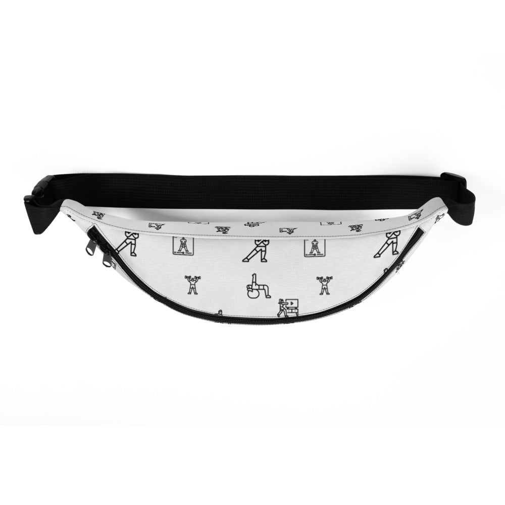 ICON Series Fanny Pack: White and Black