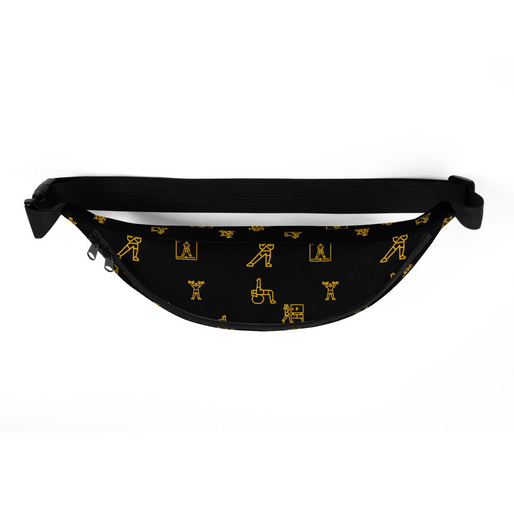 ICON Series Fanny Pack: Black and Gold