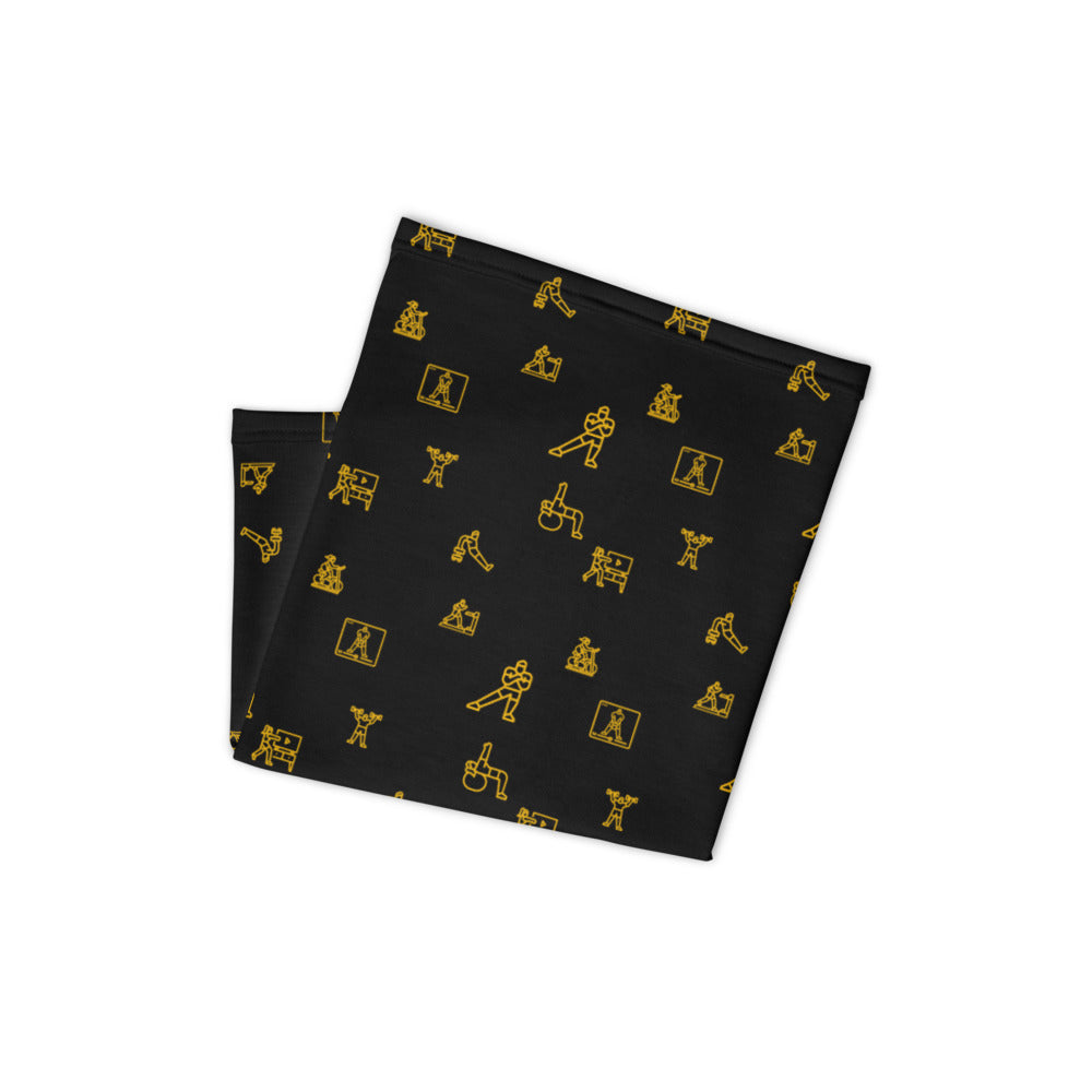 ICON Series Headband/Neck Gaiter: Black and Gold