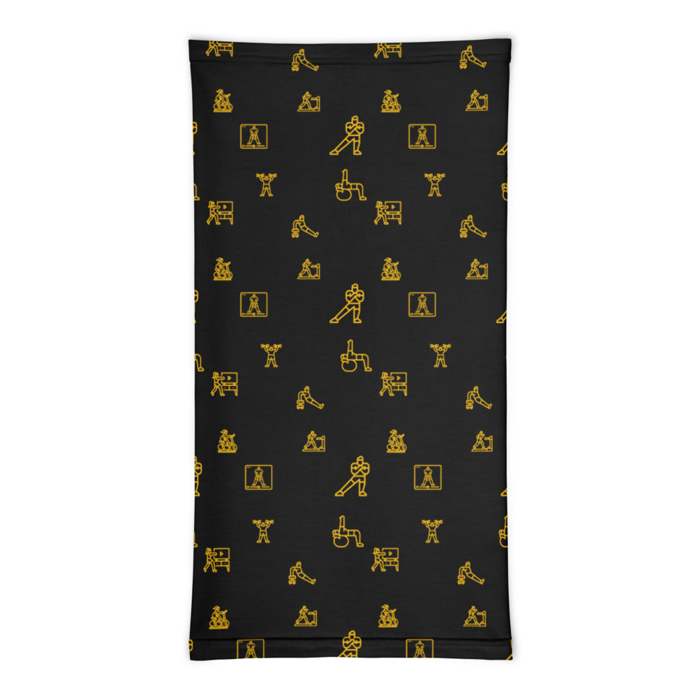 ICON Series Headband/Neck Gaiter: Black and Gold