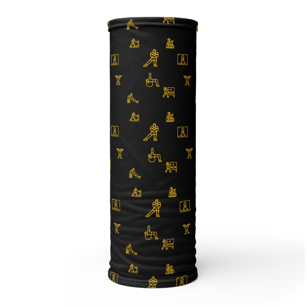 ICON Series Headband/Neck Gaiter: Black and Gold