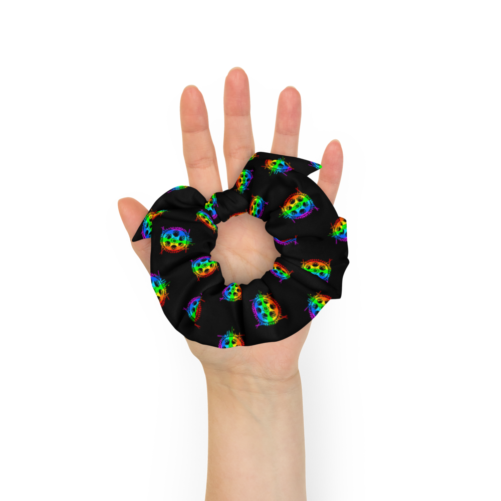 Rainbow Cog Scrunchie