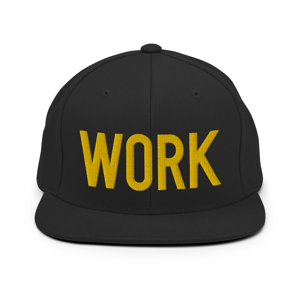 WORK OG Snapback: Gold Threads