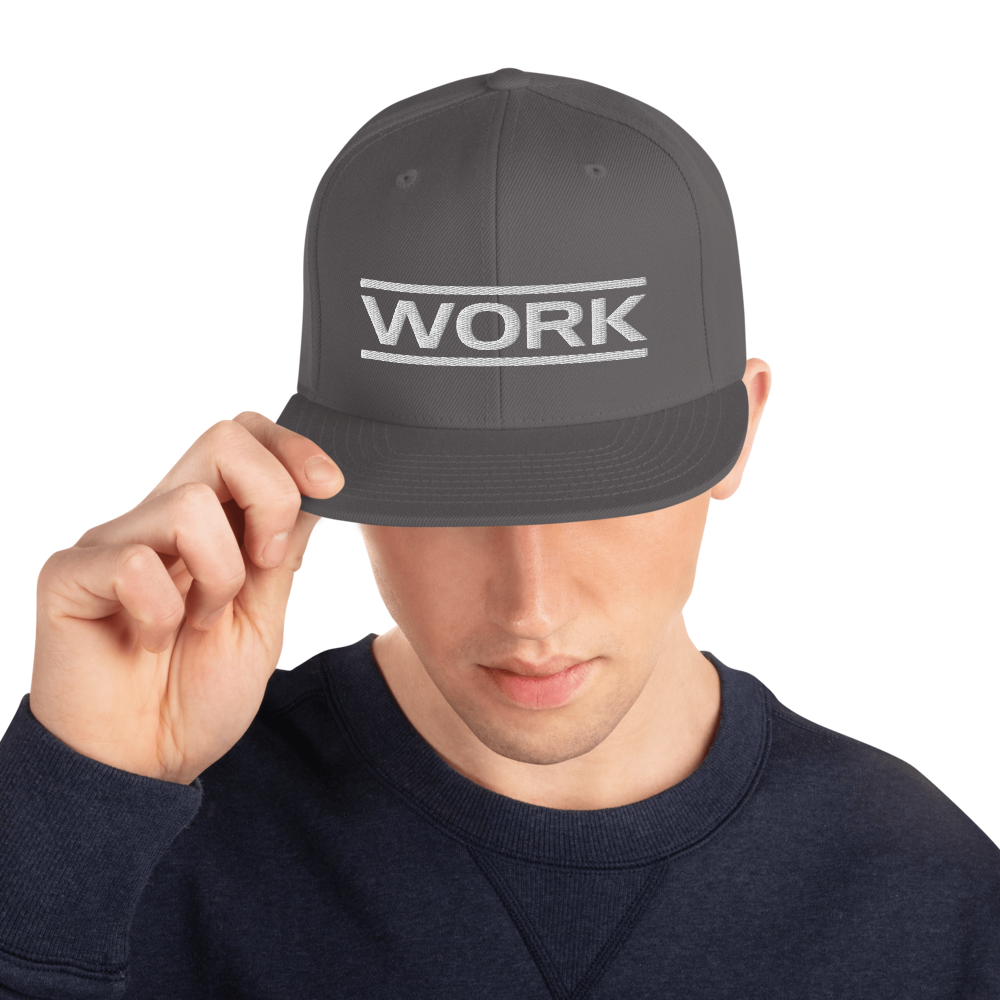 WORK Lines Snapback Hat