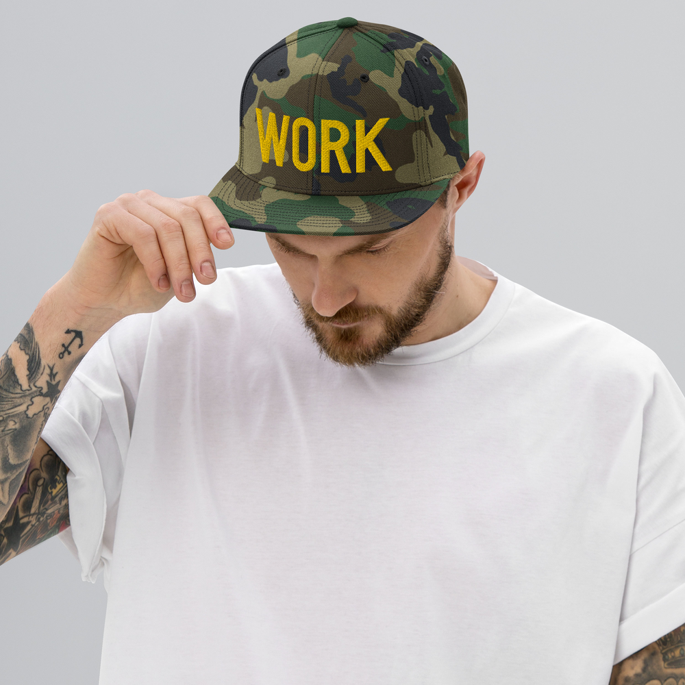 WORK OG Snapback: Gold Threads