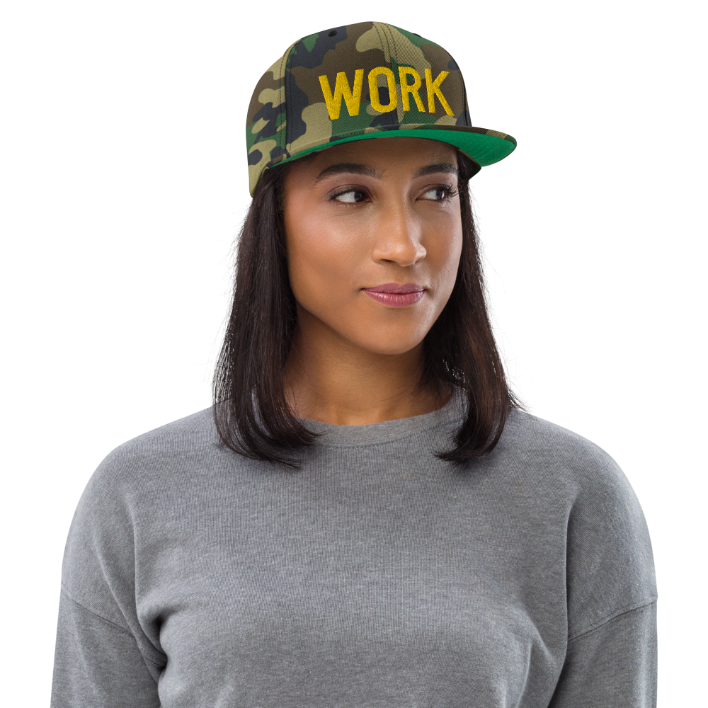 WORK OG Snapback: Gold Threads