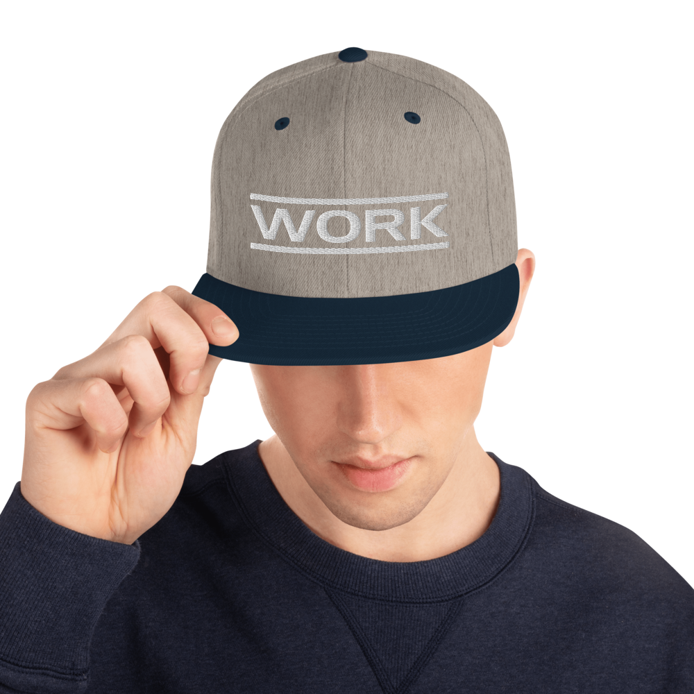 WORK Lines Snapback Hat