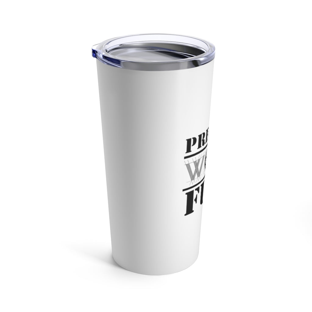 Premium WORK Fuel 20oz. Tumbler: White