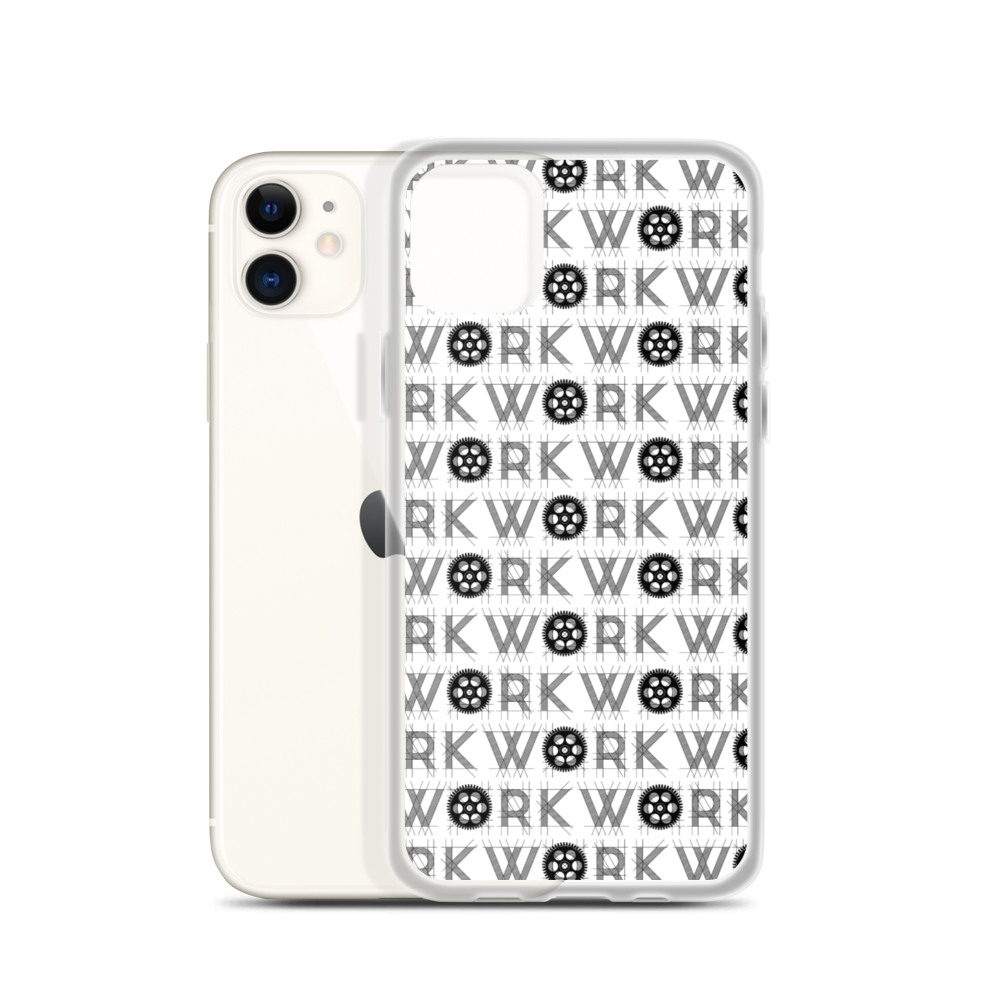 WORK Takeover iPhone Case: Black on White