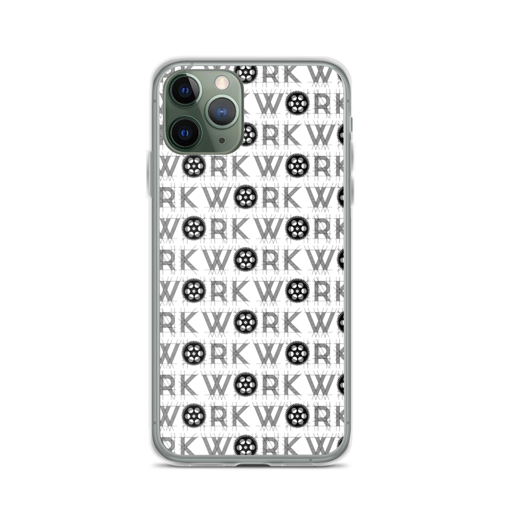 WORK Takeover iPhone Case: Black on White