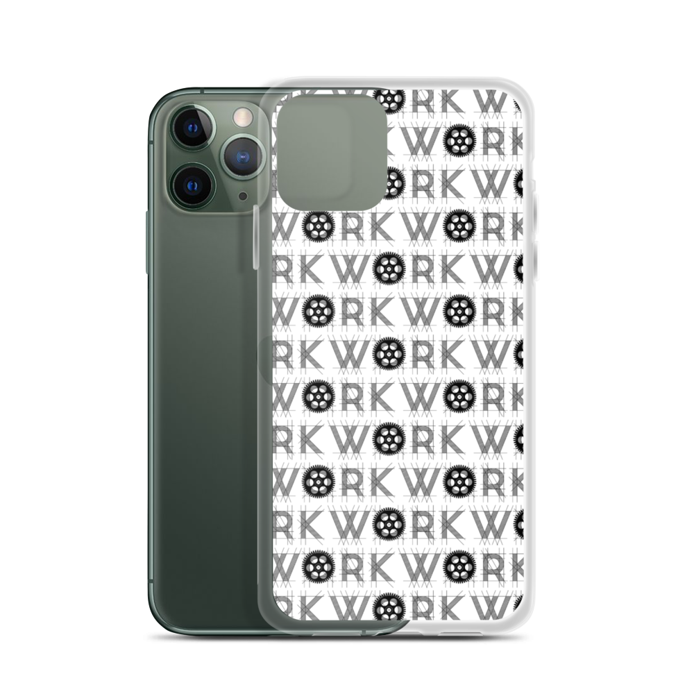 WORK Takeover iPhone Case: Black on White