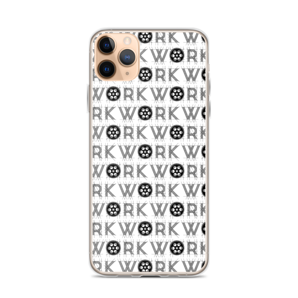 WORK Takeover iPhone Case: Black on White