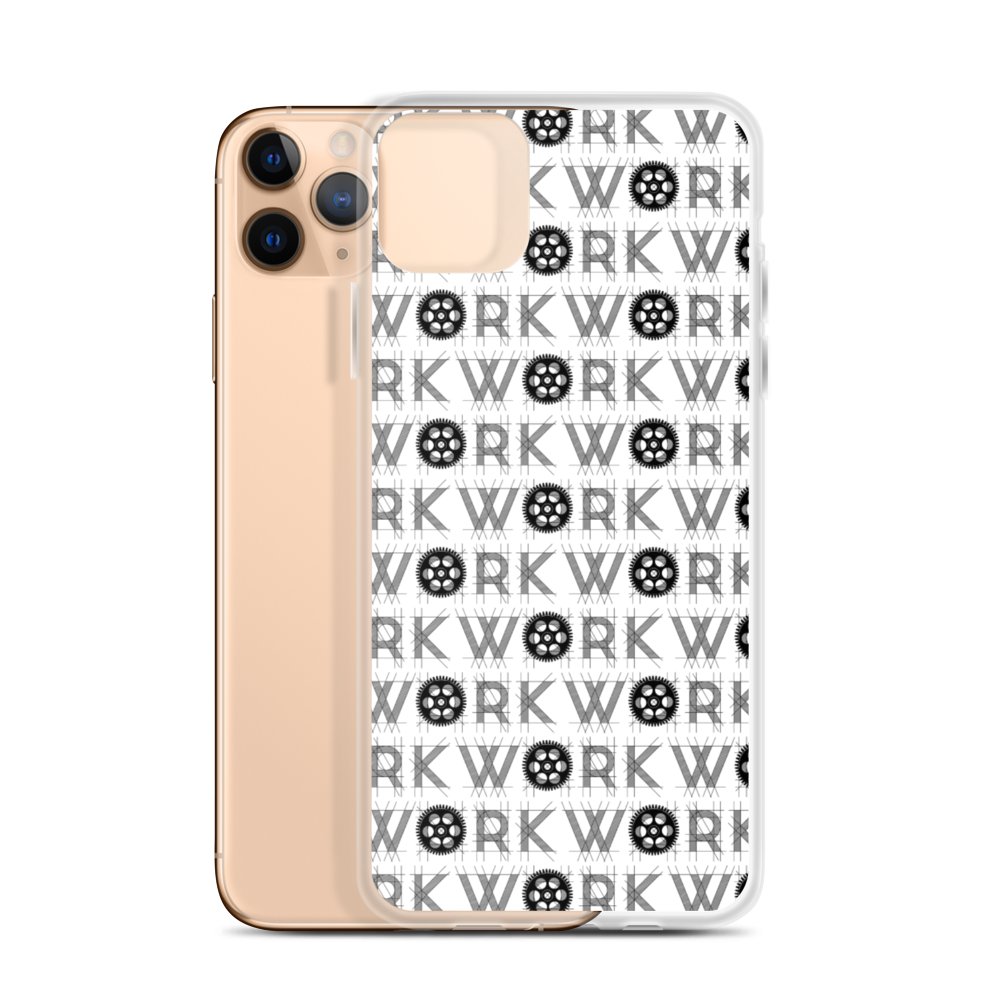 WORK Takeover iPhone Case: Black on White