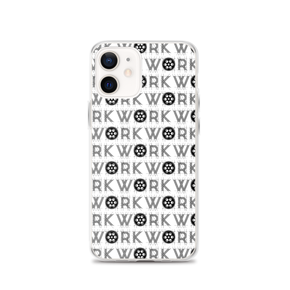 WORK Takeover iPhone Case: Black on White