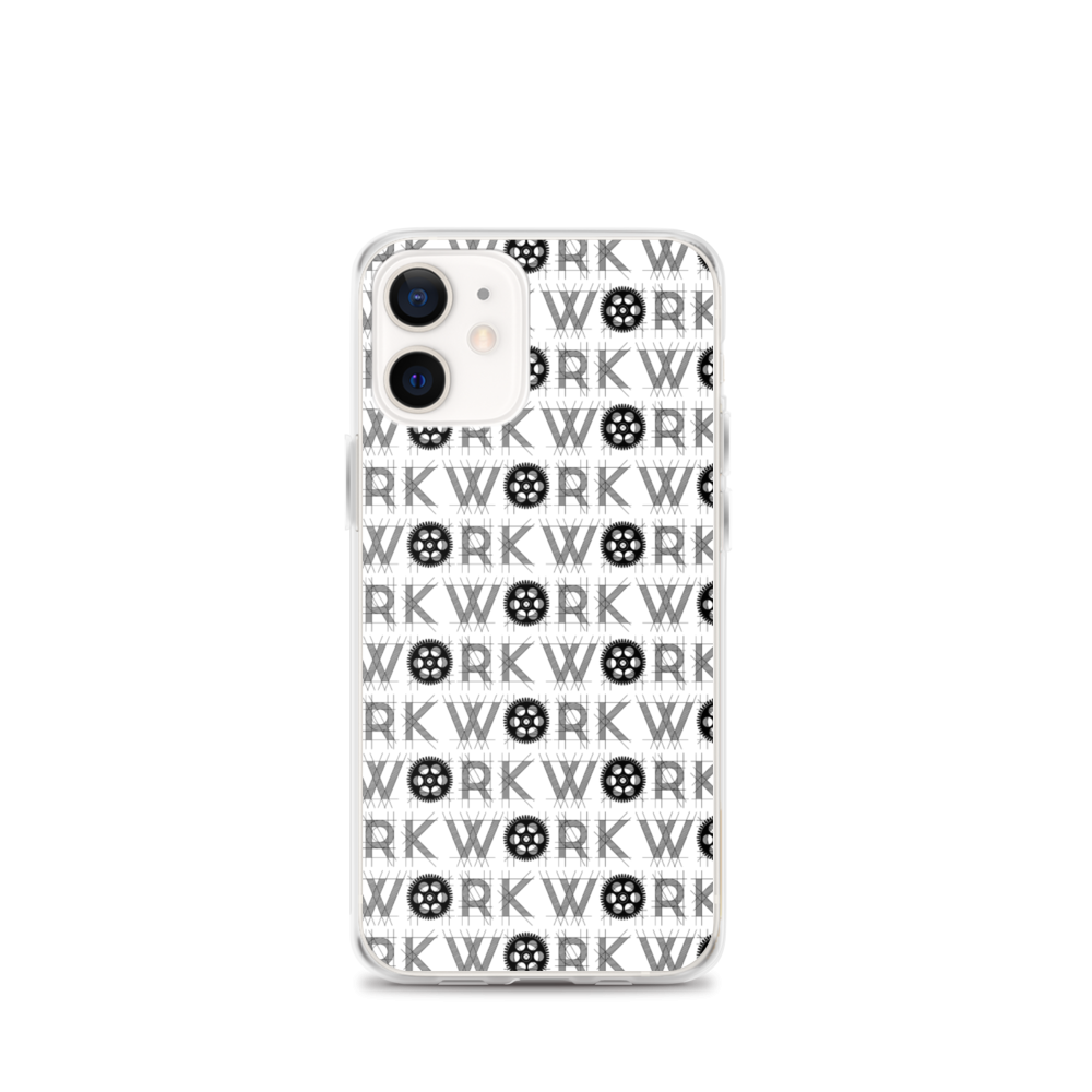 WORK Takeover iPhone Case: Black on White