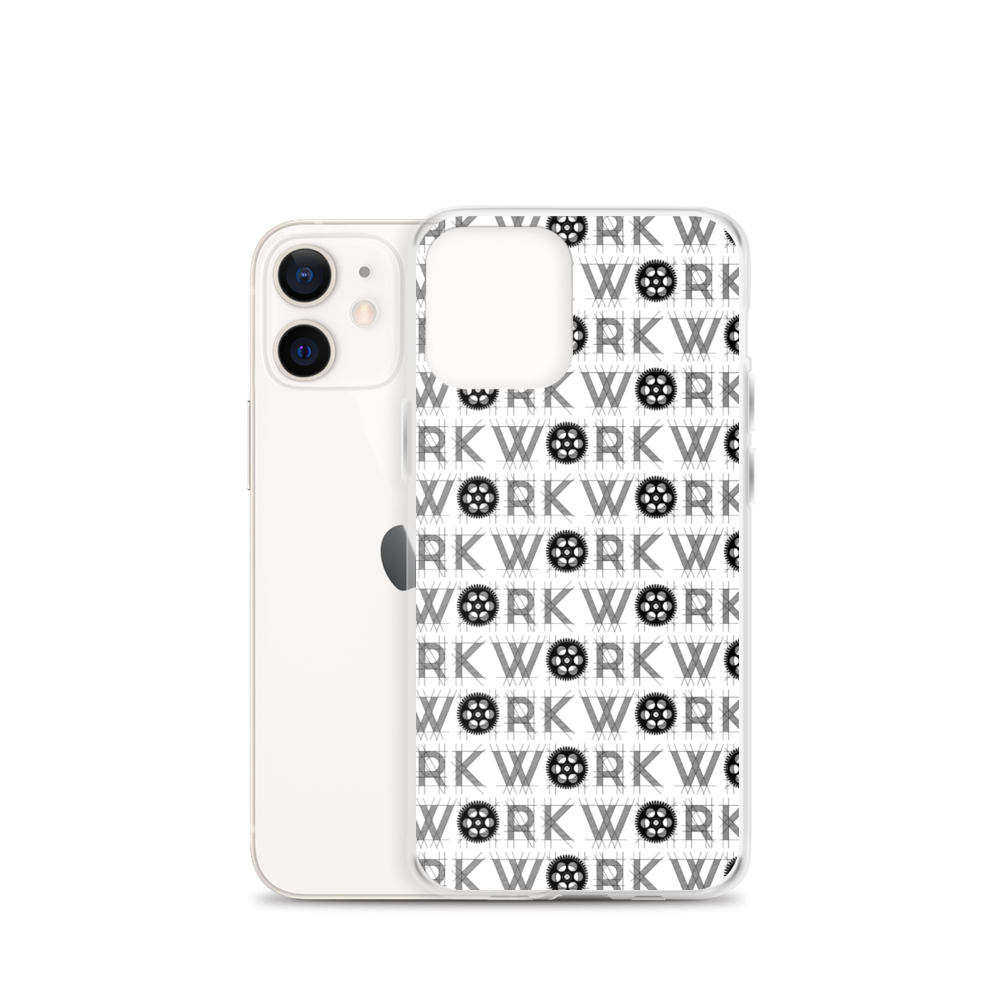 WORK Takeover iPhone Case: Black on White