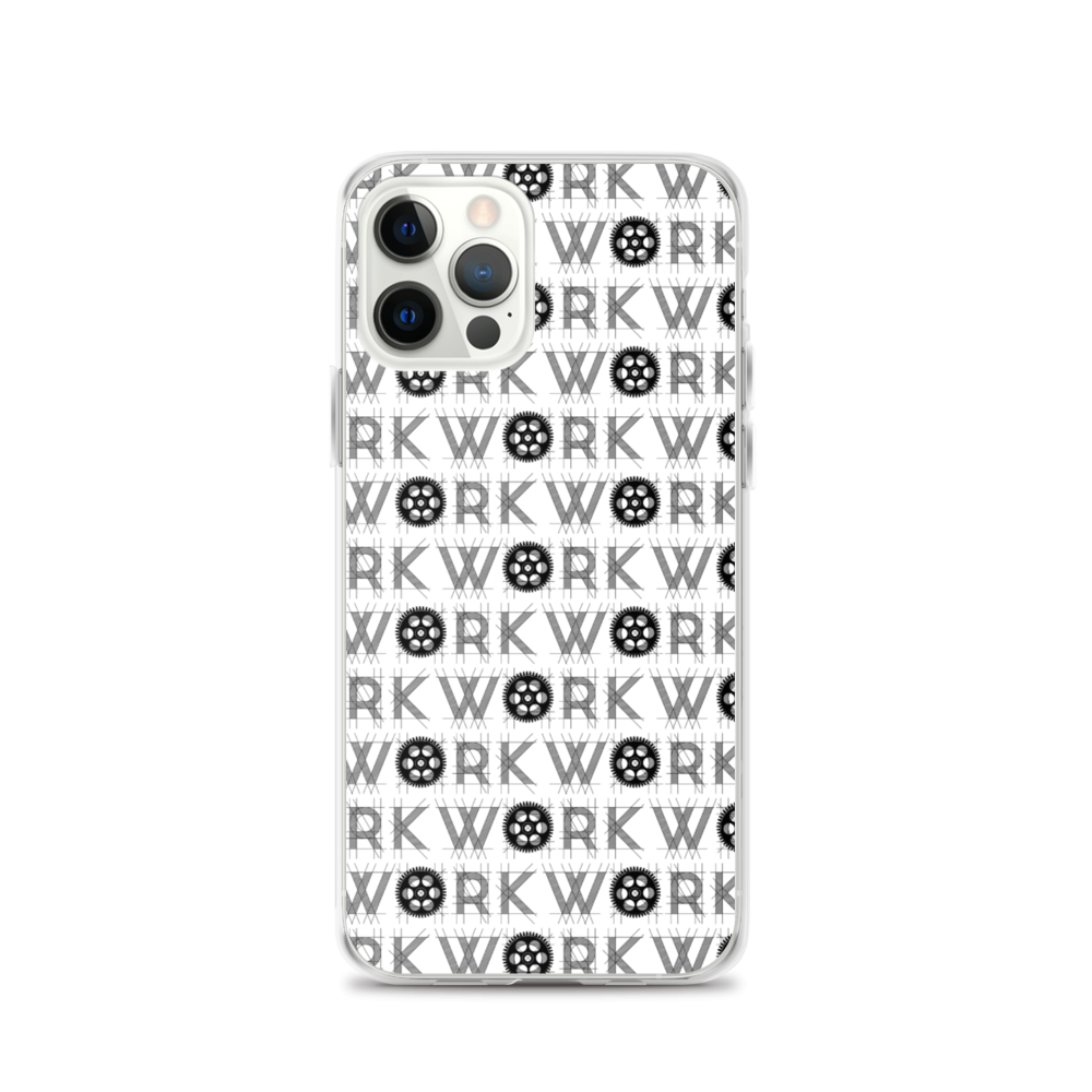 WORK Takeover iPhone Case: Black on White