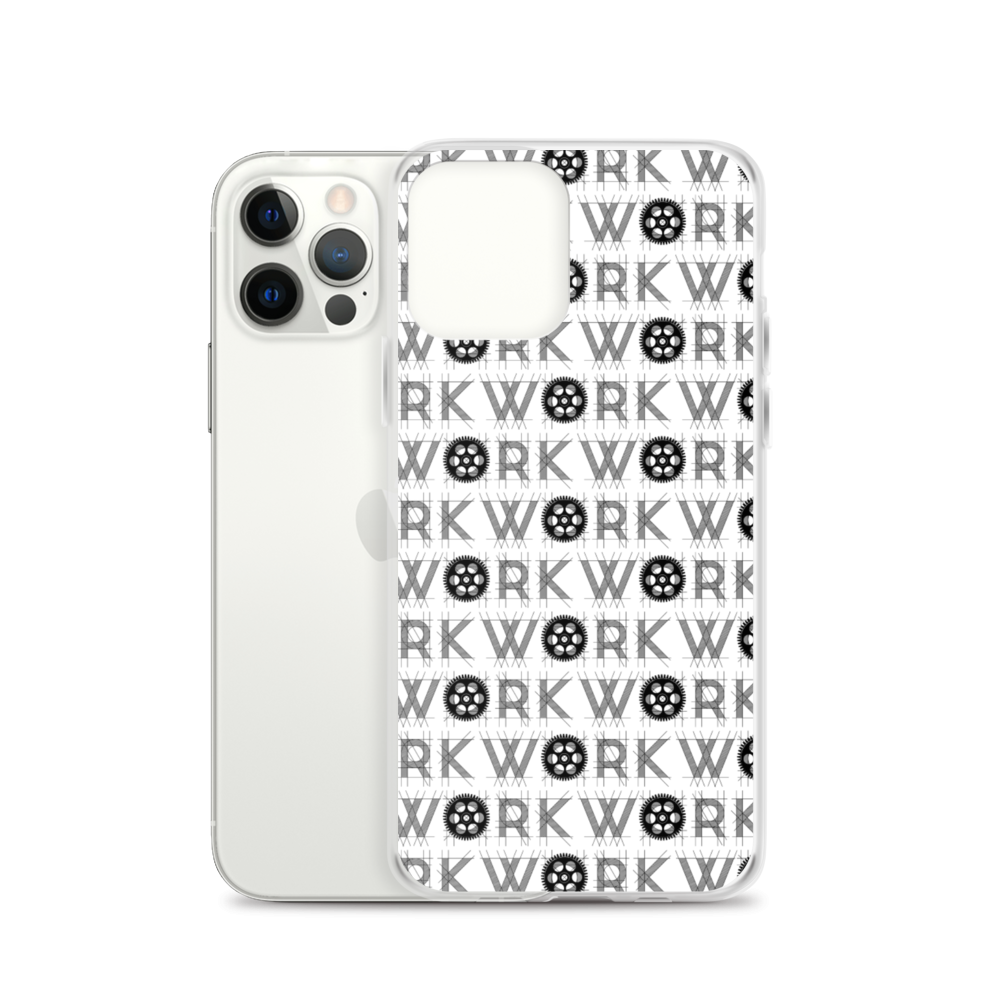 WORK Takeover iPhone Case: Black on White