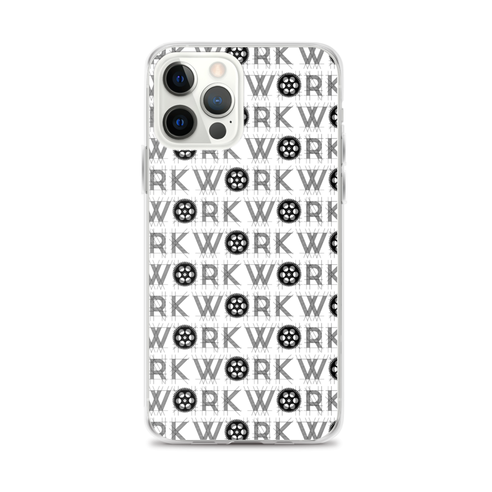 WORK Takeover iPhone Case: Black on White