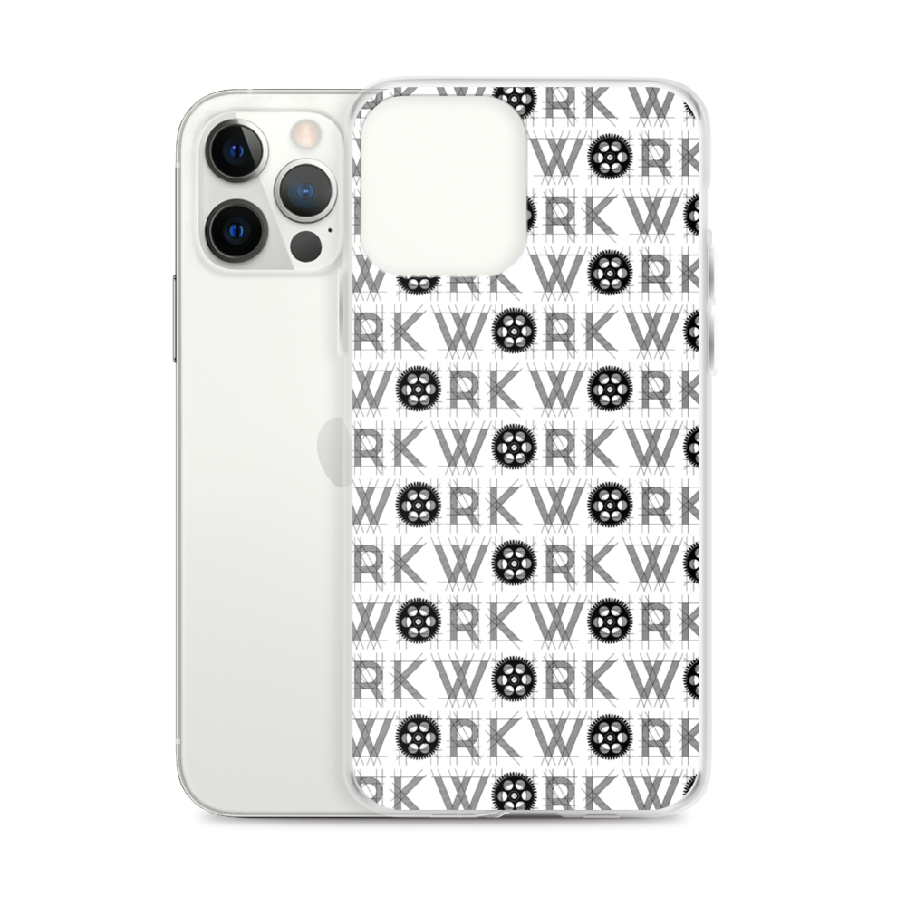 WORK Takeover iPhone Case: Black on White