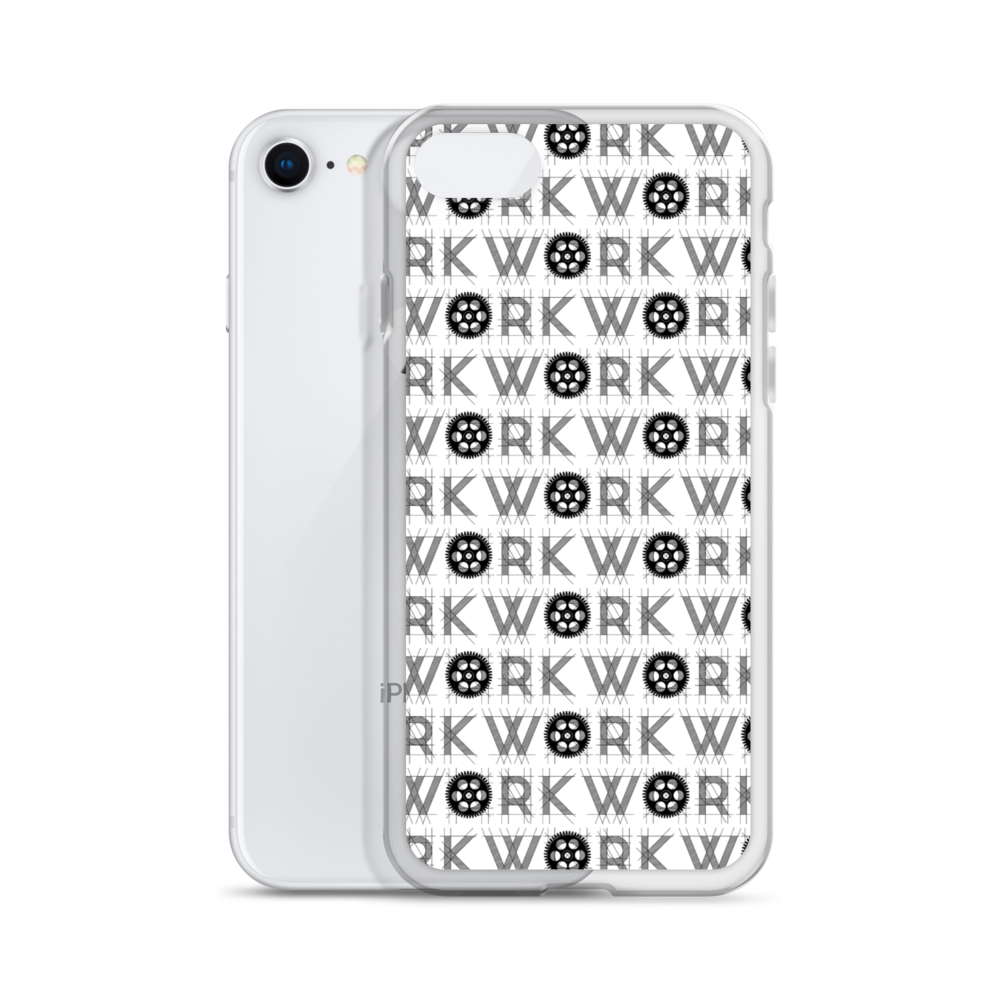 WORK Takeover iPhone Case: Black on White