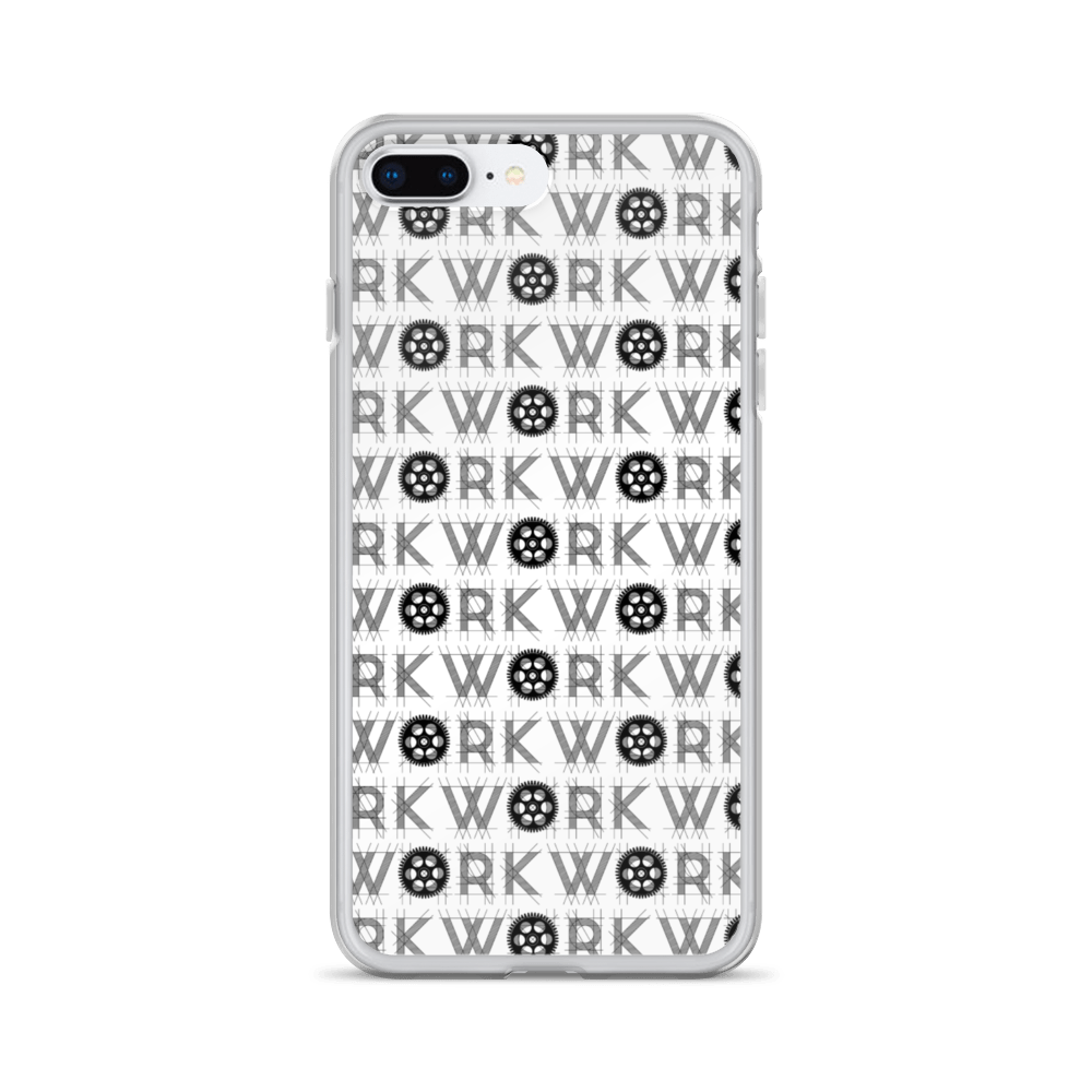 WORK Takeover iPhone Case: Black on White