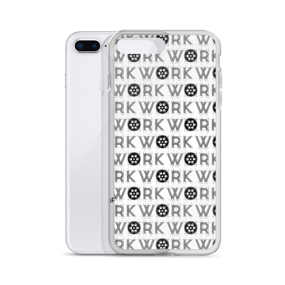 WORK Takeover iPhone Case: Black on White