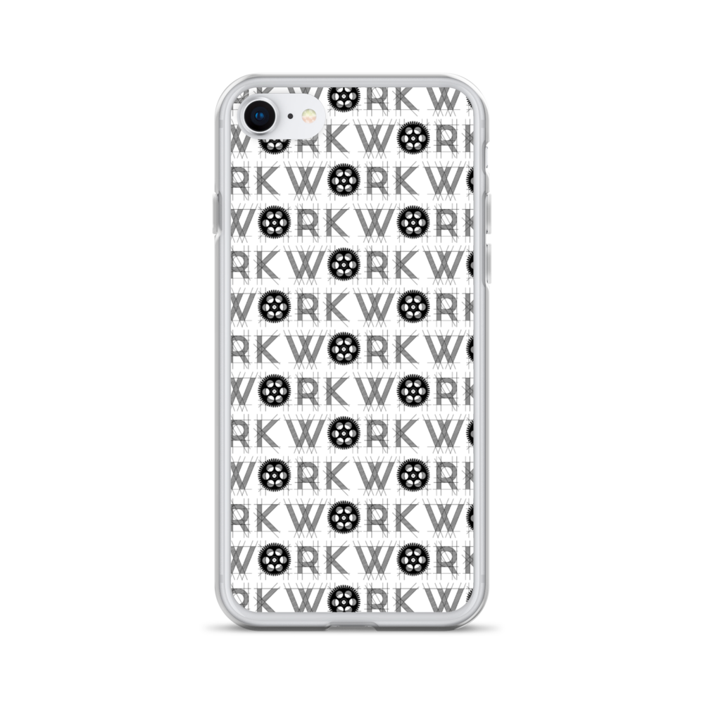 WORK Takeover iPhone Case: Black on White