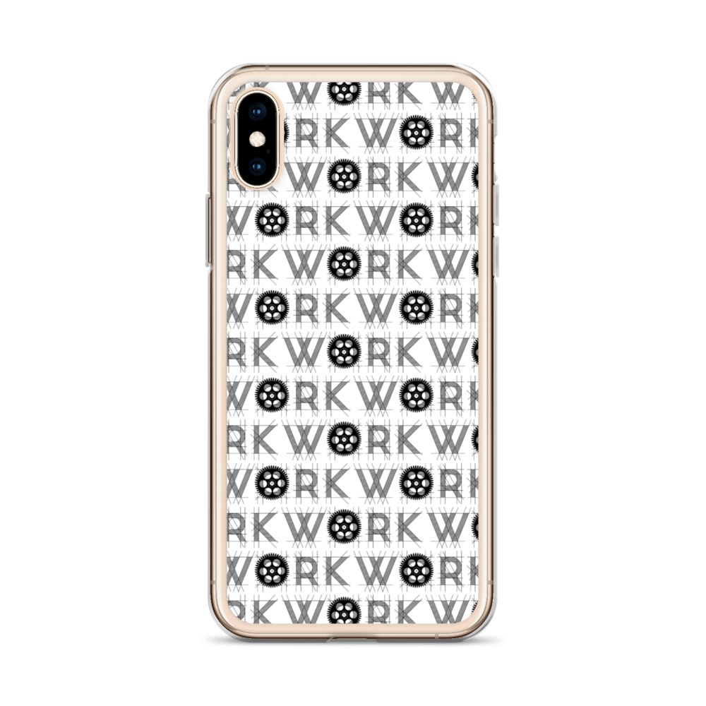 WORK Takeover iPhone Case: Black on White