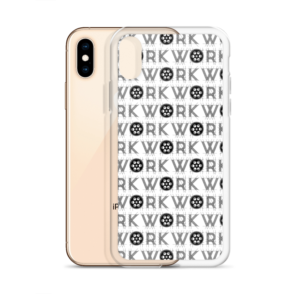 WORK Takeover iPhone Case: Black on White