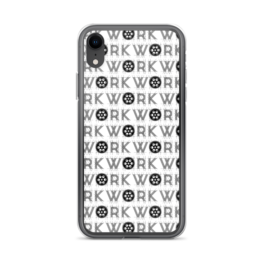 WORK Takeover iPhone Case: Black on White