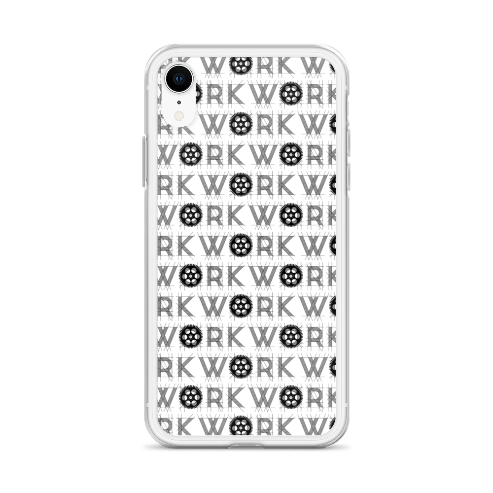 WORK Takeover iPhone Case: Black on White