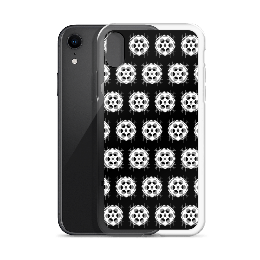 Cog Takeover iPhone Case: White on Black