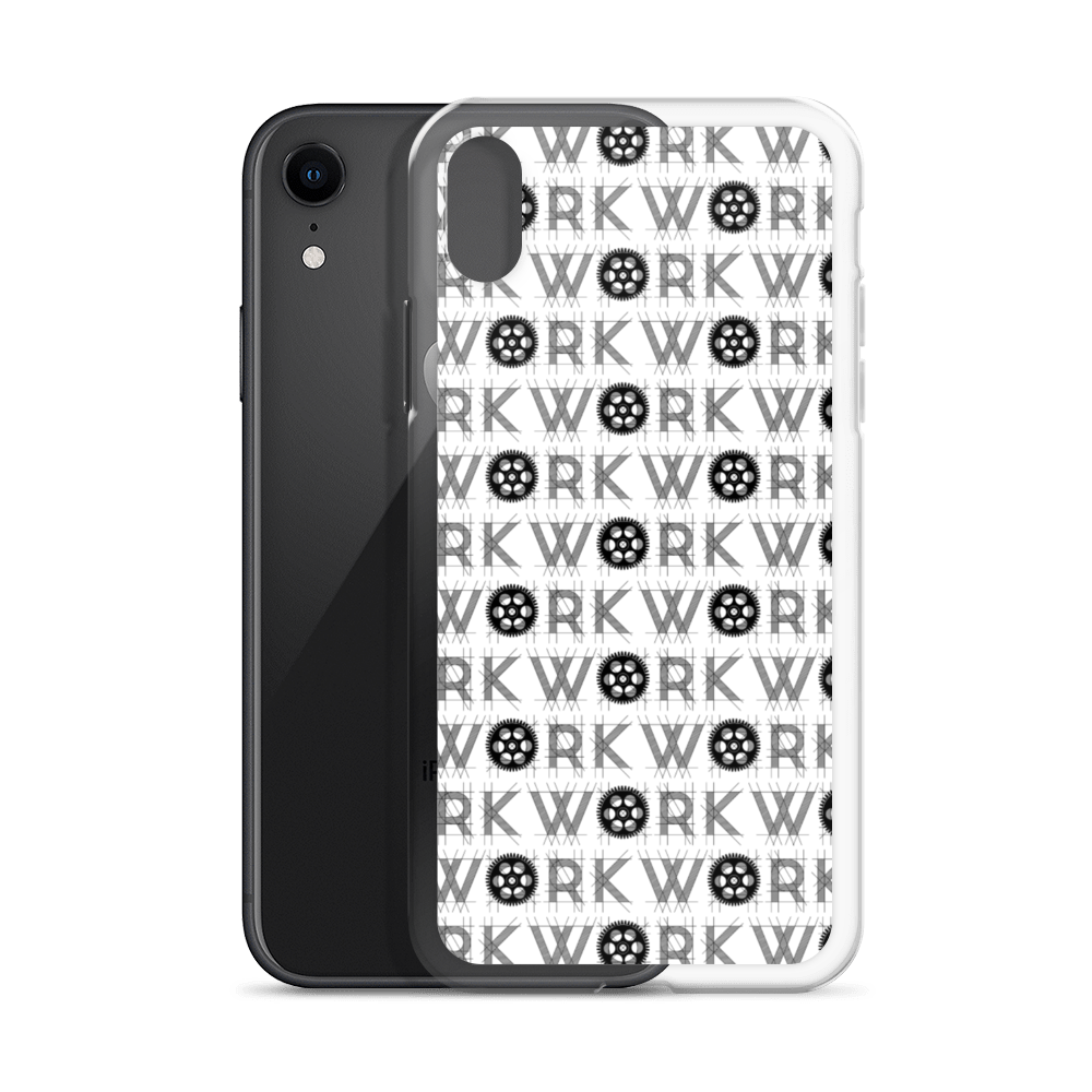 WORK Takeover iPhone Case: Black on White