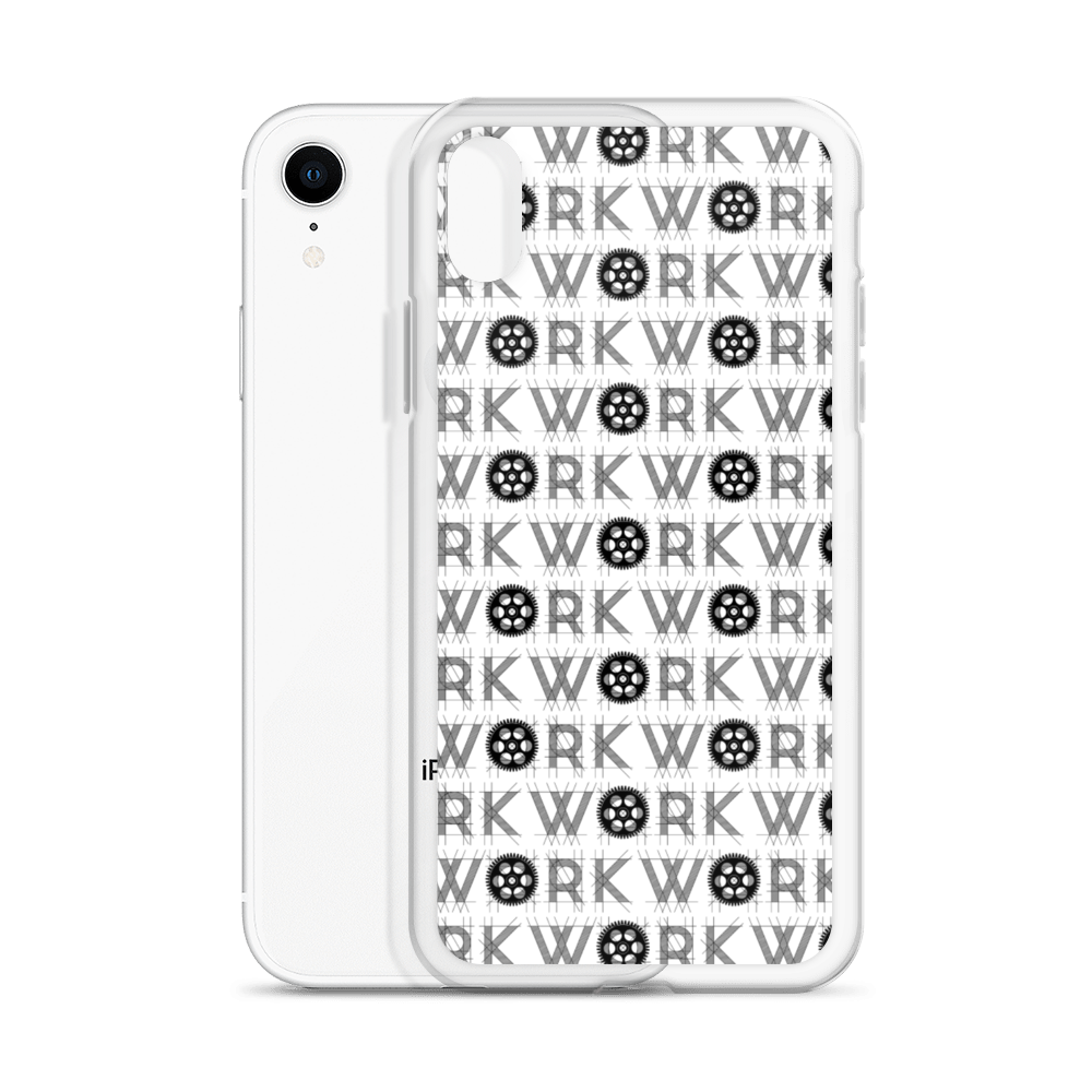 WORK Takeover iPhone Case: Black on White