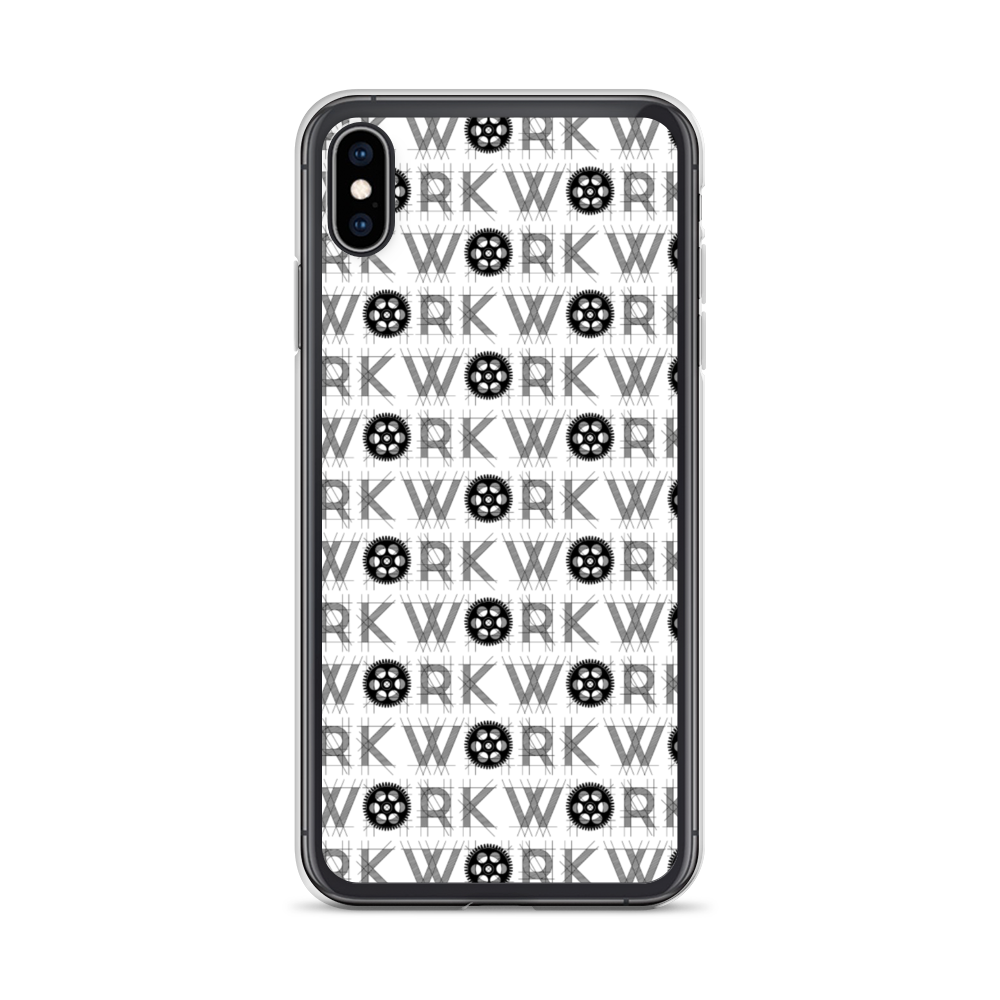 WORK Takeover iPhone Case: Black on White