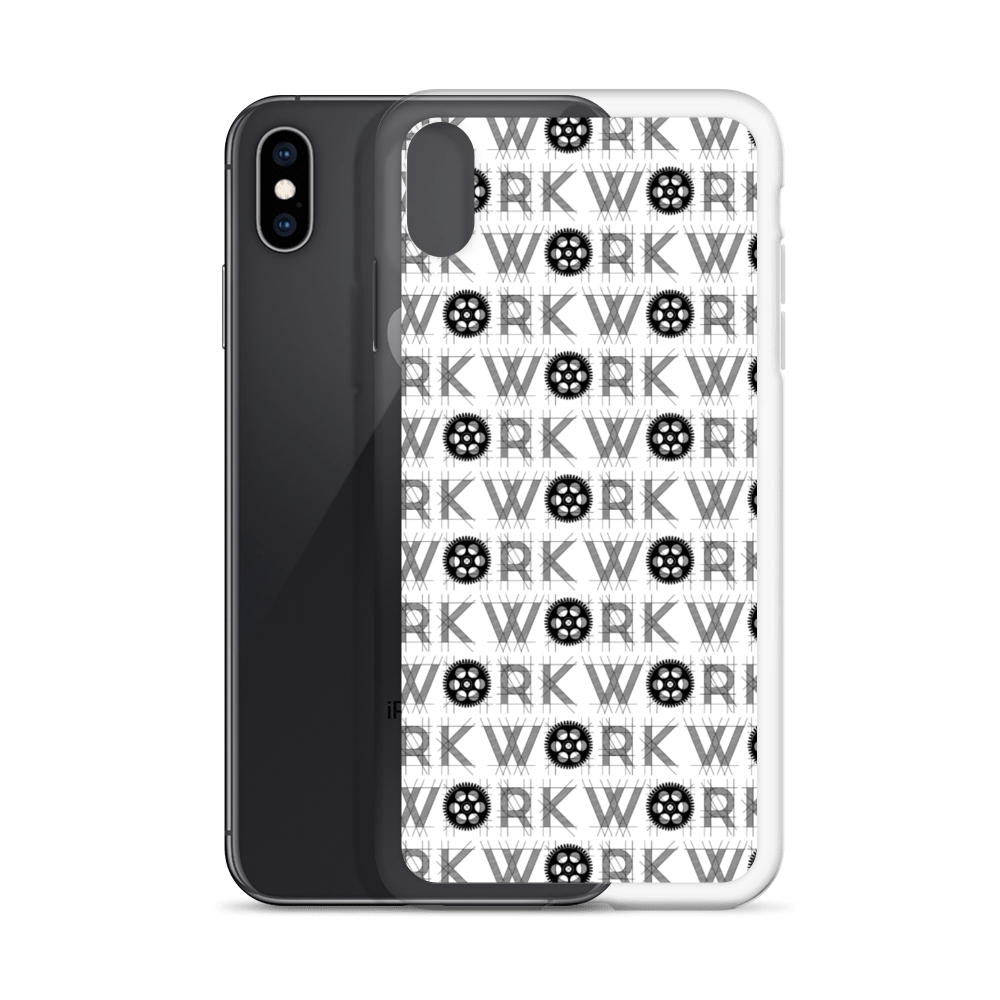 WORK Takeover iPhone Case: Black on White