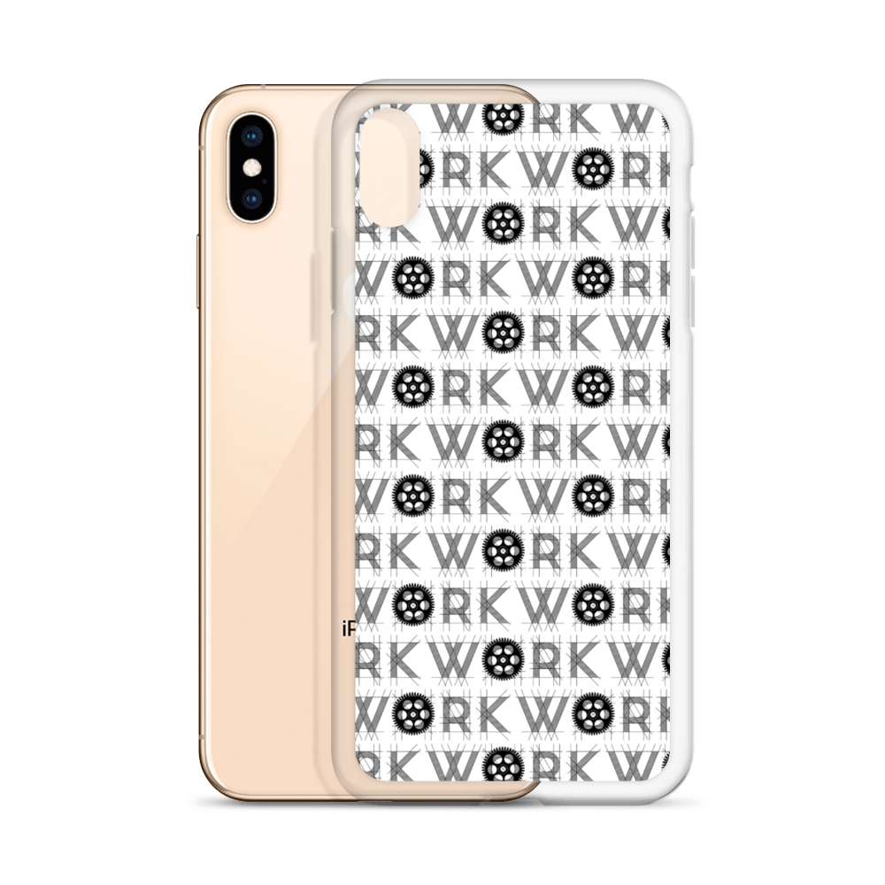 WORK Takeover iPhone Case: Black on White