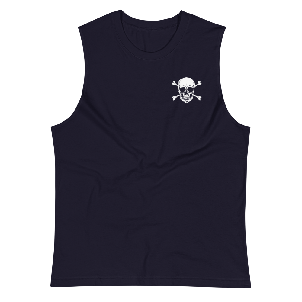 Death by WORK Muscle Tank: Light Print